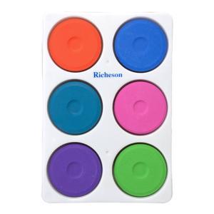 Richeson Large Tempera Cake Set - (6 Colors) Secondary Colors