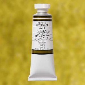 M. Graham & Co. Watercolor Paint – (0.5oz/15ml) Azo Green
