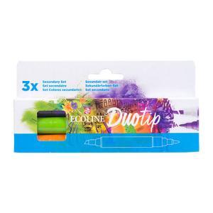 Ecoline Duotip Watercolor Marker Set - Secondary 3ct