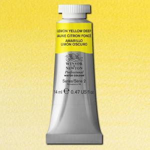 Winsor & Newton Professional Water Colour – (.47oz/14ml) Lemon Yellow Deep