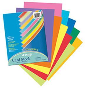 Pacon Array Card Stock 8.5x 11 - (50 sheets) Assorted Colors