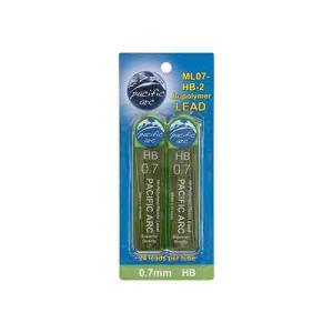 Pacific Arc Hi-Polymer Resin Mechanical Pencil Lead Refills  0.7mm HB (2-24ct tubes)