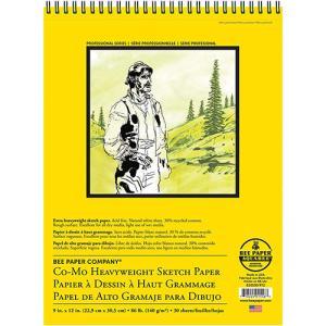 Bee Paper Co-Mo Heavyweight Sketch Paper Pad 9" x 12" - (30 Sheets, 86lb)