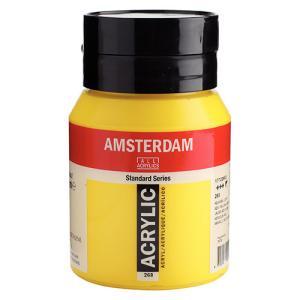 Royal Talens Amsterdam Acrylic Paint - (16.9oz/500ml) Azo Yellow Light