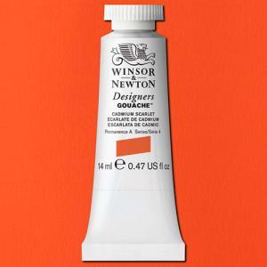 Winsor & Newton Designers Gouache  (0.47oz/14mL) Cadmium Scarlet