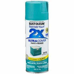 2x Ultra Cover 12oz Satin Spray- Vintage Teal