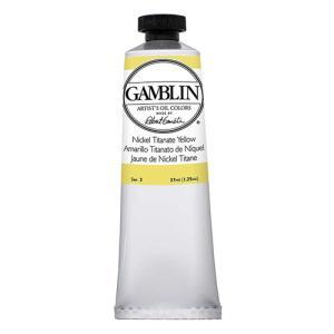 Gamblin Artist’s Oil Colors – (1.25oz/37ml) Nickel Titanate Yellow