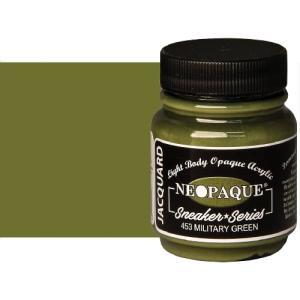 Jacquard Neopaque Fabric Paint- (2.25oz/70ml) Military Green 1453