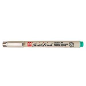 Sakura Pigma Micron Pen - Green, Sketch Brush