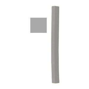 Richeson Semi-Hard Square Pastel - 166 Grey