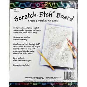 Melissa & Doug Scratch-Etch Boards 8.5" x 11" (12 count)  SC-E