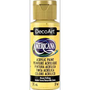 DecoArt Americana Acrylic Paint - (2oz/59ml) Moon Yellow