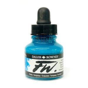 Daler Rowney FW Acrylic Artists Ink - (1oz bottle)-Turquoise 145