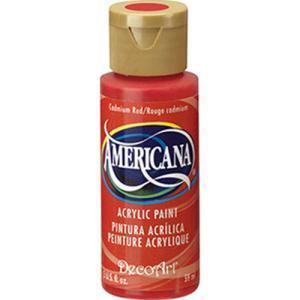 DecoArt Americana Acrylic Paint - (2oz/59ml) Cadmium Red
