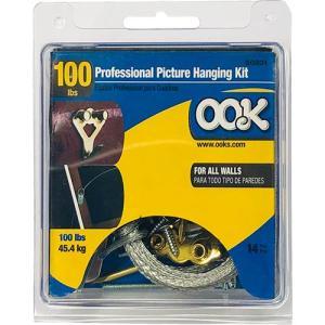 Ook Professional Picture Hanging Kit - (14 Pieces) 100lbs