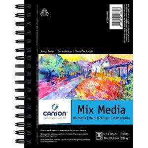 Canson Artist Series Mix Media Pad 5.5" x 8.5" - (30 Sheets, 138lb)