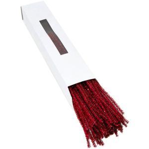 Red Tinsel Chenille Stems 12? – (100 Pack) pipe cleaners