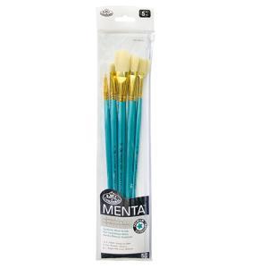 Royal Langnickel Menta 38 Brush Set for Acrylic & Oil - (5 Pack) Set 1