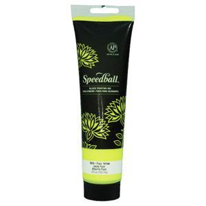 Speedball Block Printing Ink - (5oz/150ml) Fluorescent Yellow