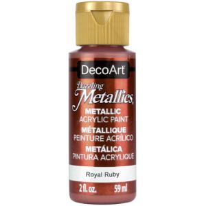 DecoArt Dazzling Metallics Acrylic Paint - (2oz/59ml) Royal Ruby
