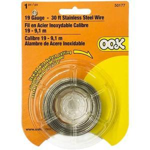 Ook Hobby Wire - (30ft) Galvanized Steel, 19 Gauge