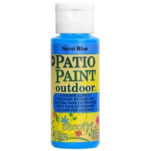 DecoArt Patio Paint Outdoor Acrylic - (2oz/59ml) Neon Blue