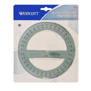 Westcott 6" Circular Protractor  KT-75
