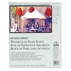 Aquabee 100% Cotton Watercolor Paper Block 12x16 (20sht,140lb) Cold Press