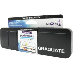 Daler Rowney Graduate 12ct Watercolor Half Pan Set 135900012