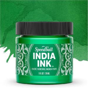 Speedball India Ink 1oz - Bright Emerald  003207