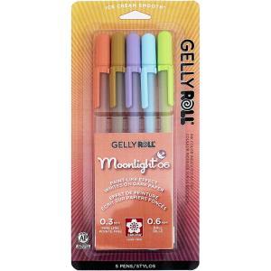 Sakura Gelly Roll Moonlight Pens - (5 Pack) 06 Fine Line, Daylight