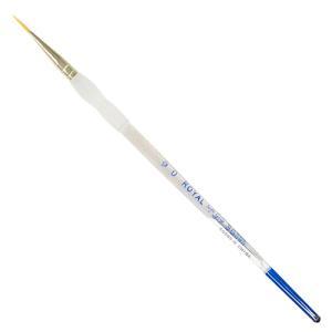 Royal Langnickel Soft-Grip Gold Taklon Brush - Short Handle, Short Liner #0