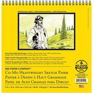 Bee Paper Co-Mo Heavyweight Sketch Paper Pad 9" x 9" - (30 Sheets, 86lb)