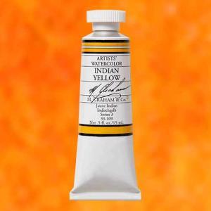 M. Graham & Co. Watercolor Paint – (0.5oz/15ml) Indian Yellow
