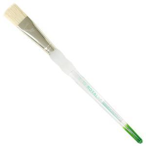 Royal Langnickel Soft-Grip Hog Bristle Brush - Short Handle, Bright #10