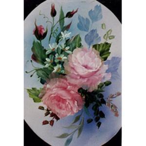Bob Ross How-To Painting Packet Florals - Pink Roses Oval