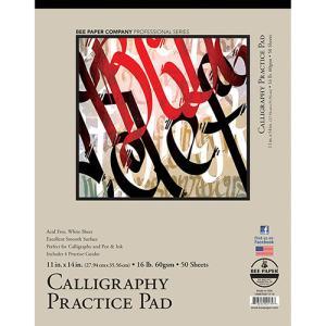 Bee Paper Calligraphy Practice Pad 11" x 14" - (50 Sheets, 16lb)