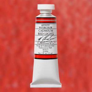 M. Graham & Co. Watercolor Paint – (0.5oz/15ml) Cadmium Red Light
