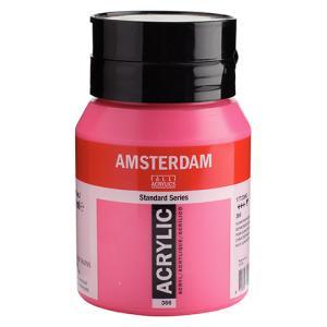 Royal Talens Amsterdam Acrylic Paint - (16.9oz/500ml) Quinacridone Rose