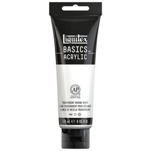 Liquitex Basics Acrylic Paint - (4oz/118ml) Transparent Mixing White