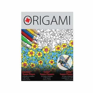 Yasutomo Colorfold Origami Papers 5 7/8"  - (24 Sheets, 6 designs) Yuzen Flowers
