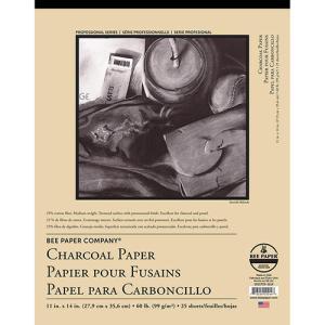 Bee Paper Charcoal Paper Pad 11" x 14" - (25 Sheets, 60lb)