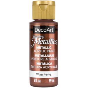 DecoArt Dazzling Metallics Acrylic Paint - (2oz/59ml) Worn Penny