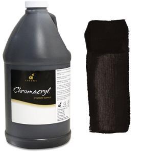 Chromacryl Acrylic Paint –2 Liter (67.7oz)- Black