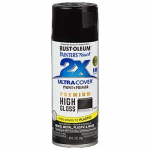 2x Ultra Cover 12oz High Gloss Spray- Black