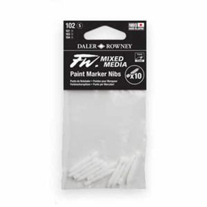 Daler RowneyFW Mixed Media Paint Marker Replacement Hard Plastic Nibs-10pk 160323102