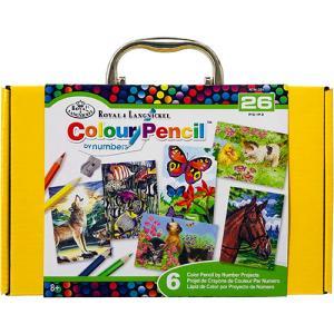 Royal Langnickel Cool Art Box Set - (26 Pieces) Color Pencil by Numbers  RTN-201