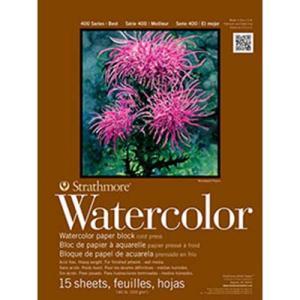 Strathmore 400 Series Watercolor Block ( 472 ) 13" x 17" - (15 Sheets, 140lb) Cold Press