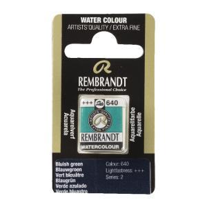 Rembrandt Professional Watercolor Half Pan - 640 Bluish Green