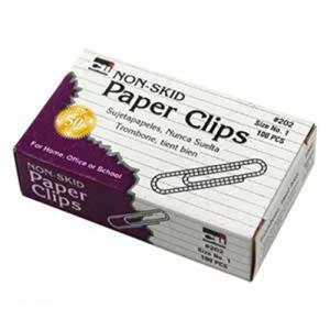 Charles Leonard Non-Skid Paper Clips (100 count)